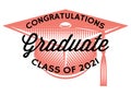 Graduation vector for Class of 2021. Congrats grad Congratulations Graduate