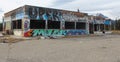 Graffitti on shack 11