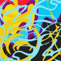 Graffiti Abstract beautiful colorful background grunge texture illustration Royalty Free Stock Photo