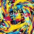 Graffiti Abstract beautiful colorful background grunge texture vector illustration Royalty Free Stock Photo