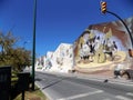 Graffiti in Adolfo Suarez Boulevard-Malaga -ANDALUSIA