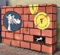 Graffiti-adorned control box in Neustadt, Germany