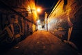 Graffiti Alley at night, in the Fashion District of Toronto, Ont Royalty Free Stock Photo