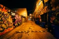 Graffiti Alley at night, in the Fashion District of Toronto, Ont