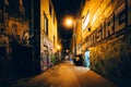 Graffiti Alley at night, in the Fashion District of Toronto, Ont Royalty Free Stock Photo