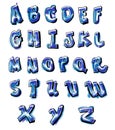 Graffiti alphabet Royalty Free Stock Photo