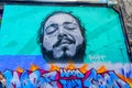 Post Malone graffiti in Hosier lane Royalty Free Stock Photo