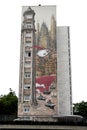 Graffiti in angouleme city, capital of comic strip
