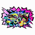 Graffiti arrows designs colored background quality illustration