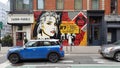Graffiti on streets, New York City, NY