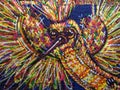 Graffiti art colorful bird