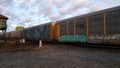 Graffiti art on the train car Royalty Free Stock Photo