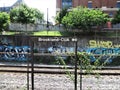 Graffiti along Washington DC Metro Red Line