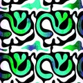 Graffiti Background seamless pattern Royalty Free Stock Photo