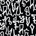 Graffiti background seamless pattern Royalty Free Stock Photo