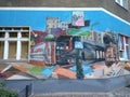Germany, Berlin, Friedrichshain-Kreuzberg district, graffiti on a building faÃâade in Skalitzer Strasse