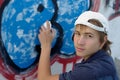 Graffiti boy Royalty Free Stock Photo
