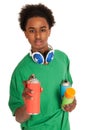 Graffiti boy Royalty Free Stock Photo