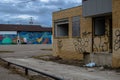 Graffiti building in flint michigan