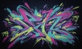 Graffiti Burst Royalty Free Stock Photo
