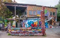 Graffiti cacophony, Christiania, Copenhagen, Denmark Royalty Free Stock Photo