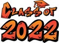 Graffiti Class of 2022 orange