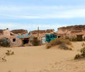 Abandoned homes along the highway near El Golfo, Sonora, Mexico Royalty Free Stock Photo