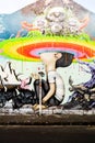 Graffiti with rainbow colors