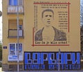 Graffiti devoted to famous serbian musician Milan Mladenovic outdoor