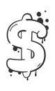 Graffiti Dollar Symbol