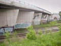 Graffiti on Dundas Street Bridge, Toronto, Canada