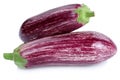 Graffiti eggplant eggplants aubergine vegetable isolated on whit Royalty Free Stock Photo