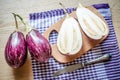 Graffiti Eggplants Royalty Free Stock Photo