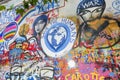 John Lennon Wall on Kampa Island, Prague