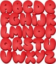 Graffiti font alphabet different letters. Vector Royalty Free Stock Photo
