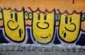 Graffiti funny faces