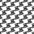 Graffiti on a geometric background seamless pattern Royalty Free Stock Photo