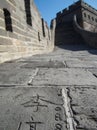 Graffiti at Great Wall of China Royalty Free Stock Photo