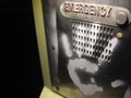 Graffiti hand on emergency phone