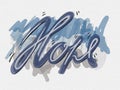 Word hope lettering - graffiti