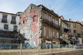 Graffiti house in the city of porto