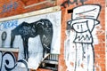 Graffiti Images: Fremantle, Western Australia Royalty Free Stock Photo