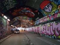 Graffiti in Leake Street Tunnel London Royalty Free Stock Photo