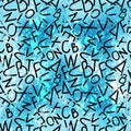 Graffiti, letters on a colored background Royalty Free Stock Photo