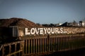 Graffiti on the edge of the River Hull