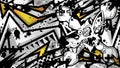 Graffiti Mad Rat Abstract Vector Background Royalty Free Stock Photo
