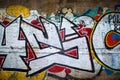 Graffiti is a modern street art Royalty Free Stock Photo