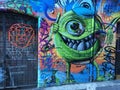 Graffiti with Monster and Lion