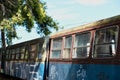 Graffiti on Old Decommissioned Train Carriages,