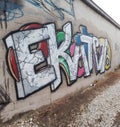 Graffiti paint urban wall gang sign art